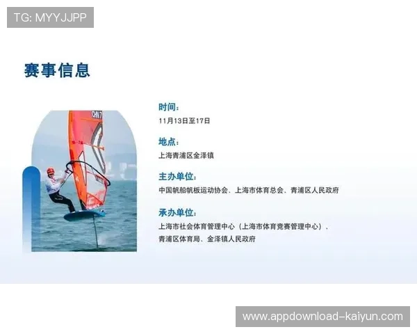 帆板大师赛助力上海打造世界级体育名片推动全球著名体育城市建设